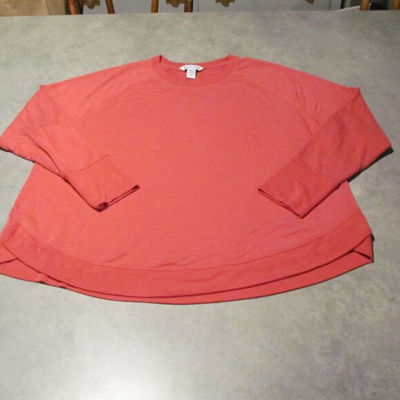 Athleta sweatshirt Womens 1X Pink stretch soft Crew Neck - Picture 1 of 6